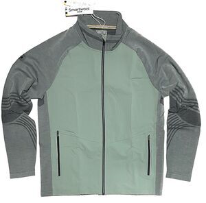 Smartwool Mens Intraknit Active Full Zip Jacket Sz XL Merino Lead Grey NWT